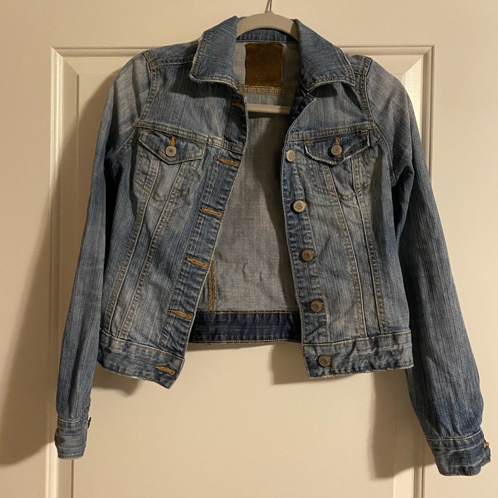 Garage Denim Jacket. Stretchy. Size: XS.